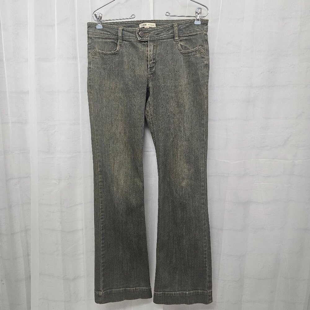 Cabi Jeans Gray Grunge Bootcut Punk Rustic Casual School 4